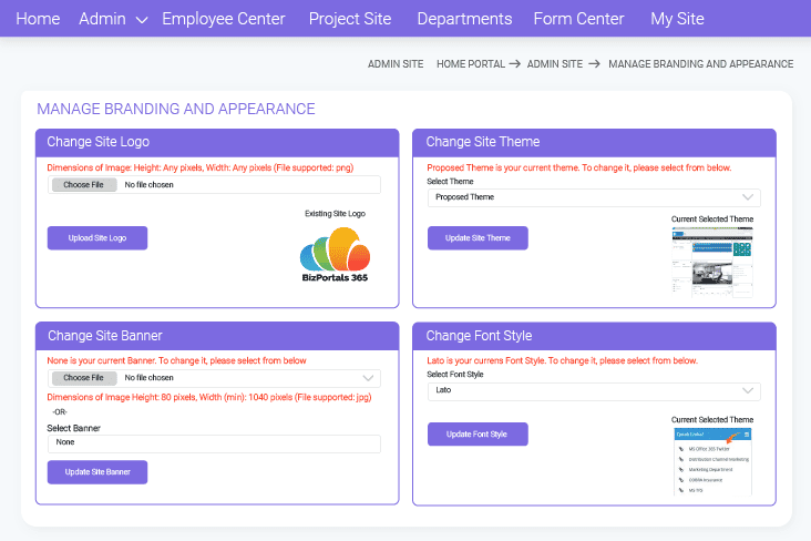 vibrant intranet portal