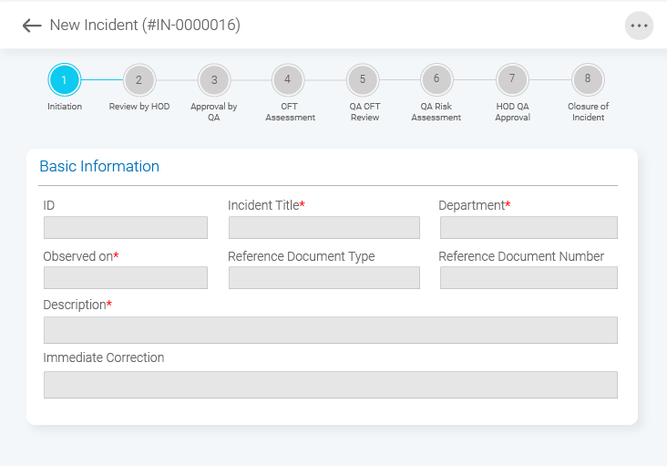 incident reporting form