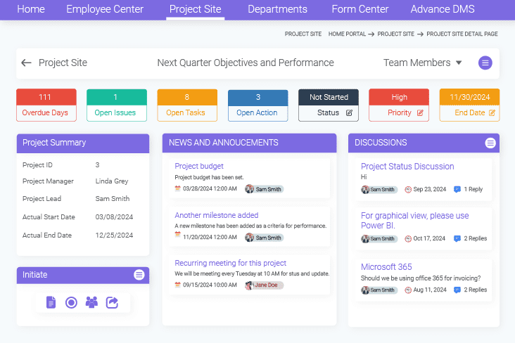 Get a timeline for your project